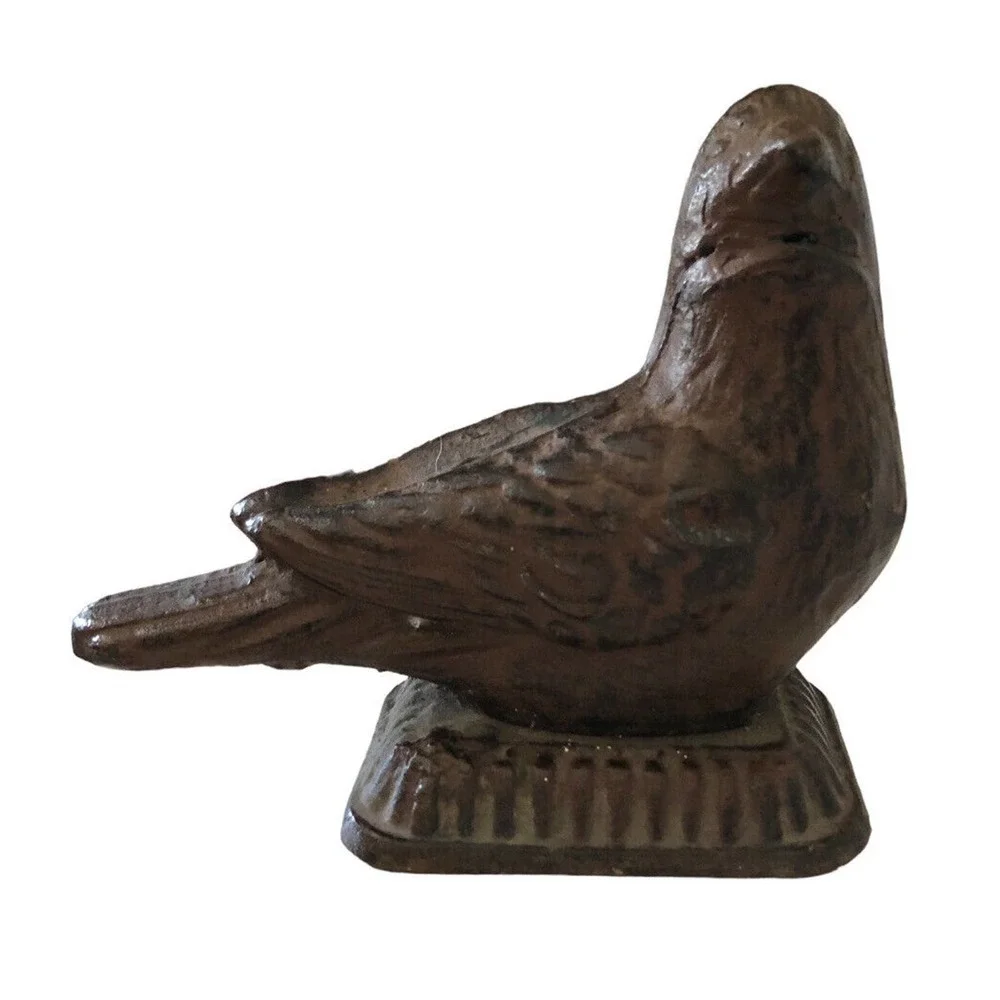 Antique Cast Iron Bird Door Stop Stay Figural Decor Pigeon Dove Bookend Target